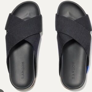 Rothy's Black Slide Sandals